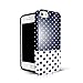 iPhone 5S Case polka dots, Akna Glamour Series [Flexible TPU][High Impact] Back Case for iPhone 5 5S [Dark Blue Polka Dots](U.S)