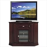 Riley Holliday 46" Corner TV Stand Cabinet in Espresso