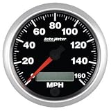 Auto Meter 5688 Elite Series 3-3/8 160 mph In-Dash Electric Programmable Speedometer