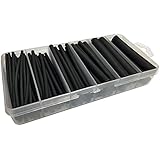 Dual Wall Adhesive Lined Heat Shrink KIT - 85 Pieces - 3:1 Shrink Ratio - Size Range: 3/32" to 1/2" - Black