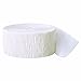 500ft White Crepe Paper Streamers