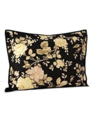 Home: Ralph Lauren Winter Rose Black Floral Standard Pillow Sham - Ralph Lauren