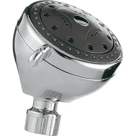 Pollenex PO5101X 5-Settings Massaging Showerhead, Chrome