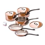 Mauviel M'heritage 150c 6400.03 8-Piece Set with Cast Iron Handles Mauviel M'heritage 150c 6400.03 8-Piece Set with Cast Iron Handles