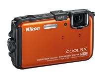 Nikon Coolpix AW100 Outdoor-Digitalkamera (16 Megapixel, 5-fach opt. Zoom, 7,5 cm (3 Zoll) Display, bildstabilisiert, wasserdicht bis 10m, kälteresistent, GPS) orange