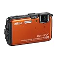 Nikon Coolpix AW100 Outdoor-Digitalkamera (16 Megapixel, 5-fach opt. Zoom, 7,5 cm (3 Zoll) Display, bildstabilisiert, wasserdicht bis 10m, k�lteresistent, GPS) orange