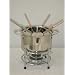 Fondue set suitable for oil, cheese and chocolate