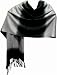 Gorgeous Lightweight Soft Pashmina Fashion Shawl -- Brown Mauve Black Teal