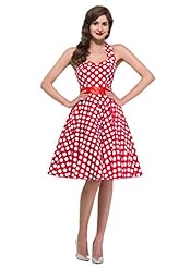 Cocktail Cotton Halter Vintage Bandage Dress/Bridesmaid Dress/Wedding Dress 