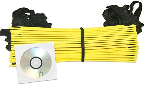 Speed Agility Ladder Two Sizes Comes with Training Dvd All Sports. Soccer, Football, Basketball,baseball & More. Fast Feet Quickness Equipment. (15 Feet Long)