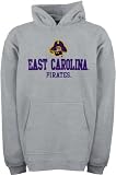 East Carolina Pirates Youth Grey Tackle Twill Hooded Sweatshirt