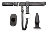Mr-S-Leather Deluxe Garment Butt Plug Harness Complete Package - Large/X-Large