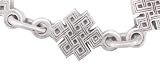 Light Comfortable Labyrinth Maze Real Pewter Bracelet