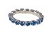 Toe Ring - T6 - Crystal Band ~ Capri Blue
