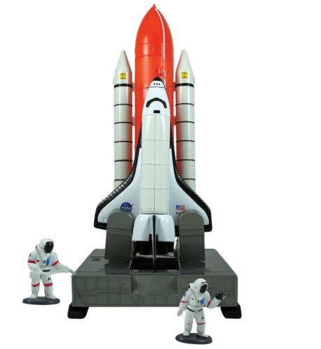 Space Explorer Space Shuttle Launch Center Playset with Educational Rocket Poster