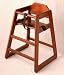 Wooden High Chair - Walnut