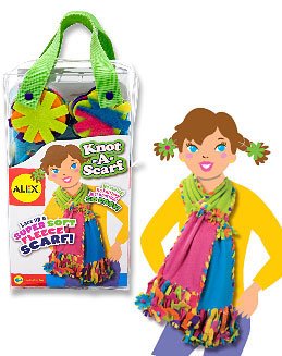 Childrens Toyshop  Toys : Alex Knot A Scarf Fleece Scarf Making Kit