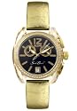 Men's South Beach Chronograph Diamond Gold Lame Leather
