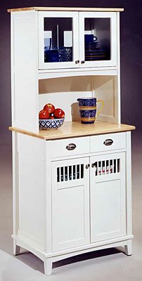 Childrens Toyshop  Kitchen & Housewares : White Buffet and Hutch