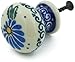 Polmedia Polish Pottery Polish Pottery 1Â¼-inch Drawer Pull Knob made by Ceramika Artystyczna (Marigold Morning Theme) + Certificate of Authenticity