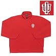 Indiana Hoosiers NCAA "Glacier" Fleece Pullover Sweatshirt (Dark Red)