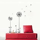 家の装飾美しい タンポポ フライ風diy ウォール ステッカー壁紙アート インテリア壁画ルーム デ カール