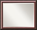 Amanti Art Cambrige Mahogany Wall Mirror, Extra Large