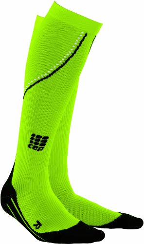 CEP Women's Progressive Running Night Sock, Medium (12.5-15-Inch Calf), Neon Yellow On Sale