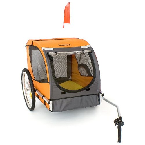 Hundefahrradanhänger PBT01 orange/grau