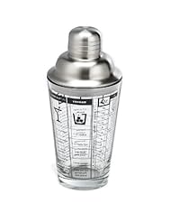 Kitchen: Outset B327 16-Ounce Glass Cocktail Shaker with Stainless-Steel Lid and Recipes - Outset