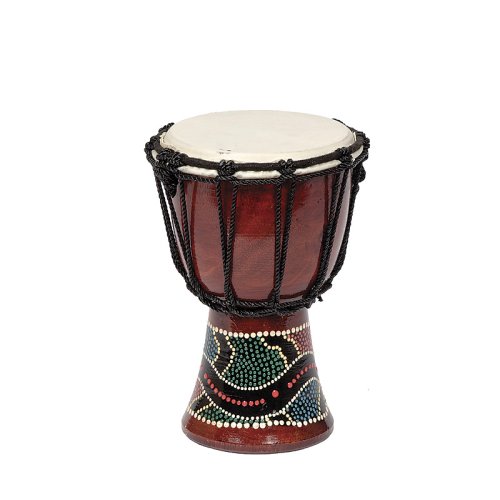 MusicalInstruments: All Natural Handmade Djembe Dot Painted