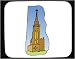 Decorated Mouse Pad with church image