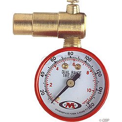 AccuGage Tire Pressure Dial Gauge (160psi, Schrader Valve)