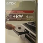 TDK Video 4X DVD+RW 6 Hours 1PK W/ Movie Box Case