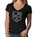 NHL Los Angeles Kings Women's '47 V-Neck Scrum Tee, Jet Black, Medium