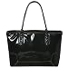 Merona Fenton Work Tote Black Patent Image