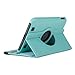 GMYLE(R) Aqua Blue 360 Degree Rotating PU Leather Folio Stand Case Cover for Nook HD 7 inches Barnes & Noble e-Book Reader Tablet (Multi Angle- Vertical/Horizontal and Wake up Sleep Function)