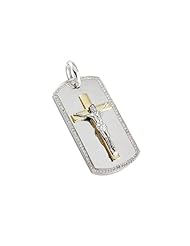 0.55 Carat Diamond Jesus Soldier Pendant in 14k solid Yellow gold