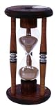 River City Clocks 15 Minute Antique Wood  Sand Timer, 10-Inch Tall