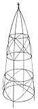 IMAGE OF Panacea 89357 Circular Obelisk with Finial, Black, 36-Inch