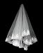 1t Ivory Gorgeous Fingertip Length Wedding Veils with Lace Applique Edge -I05