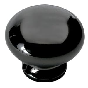 1-1/8 in. Cottage Black Nickel Vibed Cabinet Knob (Set of 10)
