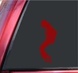 41UVhianqJL. SL160  Michael Jackson Silhouette Vinyl Decal Sticker   Dark Red