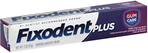 Fixodent Plus Denture Adhesive Cream 2 oz