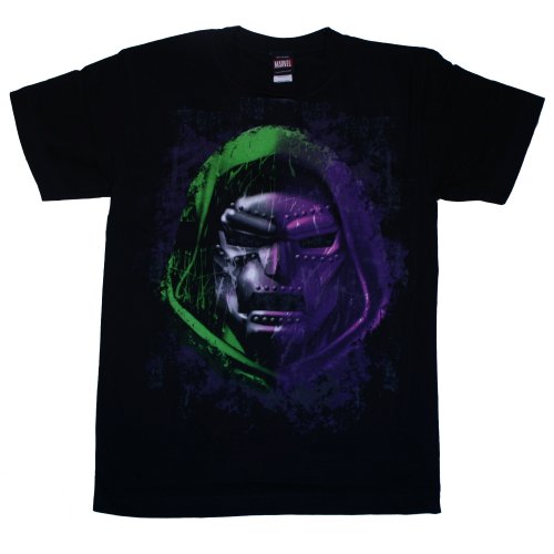  MARVEL X-MEN Dr. Doom and Gloom Black T-shirt Tee