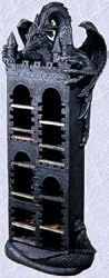 Gothic Dragon Medieval Tower Sculptural music CD Holder