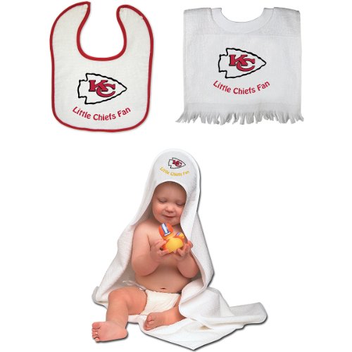McArthur Kansas City Chiefs Toddler Bib and Bath Set