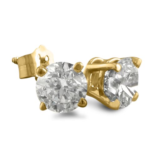 1ct tw Diamond Stud Earrings set in Platinum