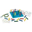 Lauri STRINGING PEGS & PEGBOARD SET 32 Pegs, Laces, Pattern Cards & Pegboard