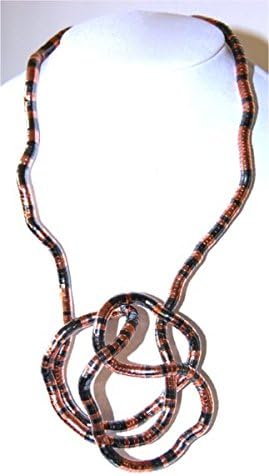 Bendable Necklace By Snake Twist Rose Gold and Gun Metal 5mm